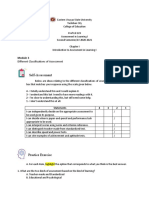 Module 3 Assessment of Tudent Learning