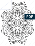 Printable Flower Mandala Coloring Pages