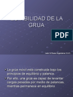 Estabilidad de grúas móviles y factores de seguridad