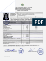 Certificado de Promoción