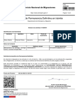 Solicitud Permanencia Definitiva trámite