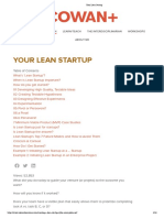 Your Lean Startup