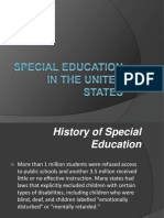 History of Special Education Laws & Practices