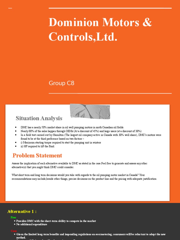 Dominion Motors PDF Horsepower Profit (Economics)