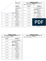 Time Table 2022