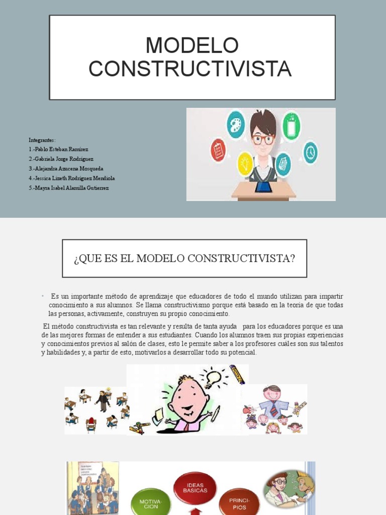 Modelo Constructivista-Equipo | PDF | Constructivismo (filosofía de la ...