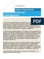 Argumentación en Investigación Actividad Integradora 1m5 s1