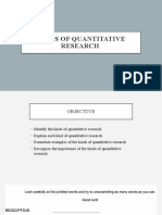 Q1W1-3 Kinds of Quantitative Research