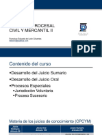 Juicios sumarios en materia civil y mercantil