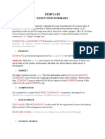 Executive Summary Template 25-21-04