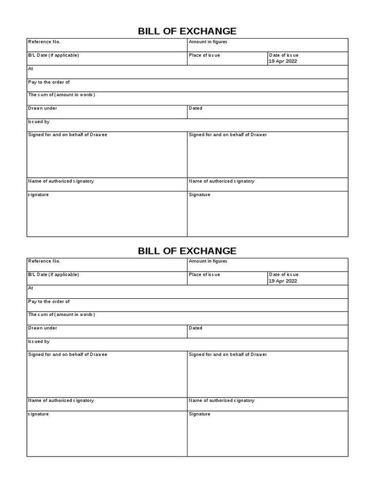 Bill of Exchange | PDF | Law