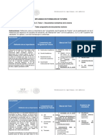Diplomado en Formación de Tutores Módulo 5. Tema 1.-Documentos Normativos de La Tutoría Tabla Comparativa de Documentos Rectores Instrucciones