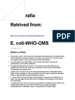 Monografía E. COLI - OMS