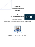 Part A - Basic Signals and Systems - KEE 303 - 2 - AB