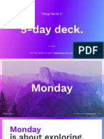 5-Day Deck. Design Sprint X
