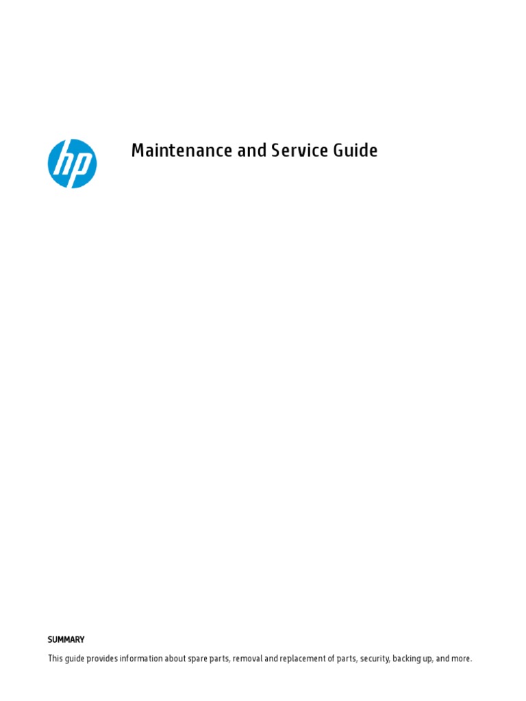 Maintenance and Service Guide - HP Elite Mini 800 G9 Desktop PC | PDF ...