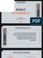 Technical Meeting Debat Pendidikan