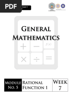 General Mathematics Module 5 Solving Rational Equations and Inequalities