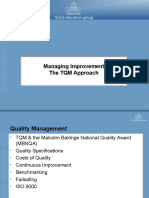 Managing Quality with TQM and Continuous Improvement