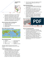 Distribution of Earthquake Epicenters Mountains and Volcanoes