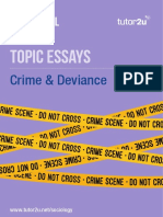 AQA Sociology Topic Essays Crime SAMPLE
