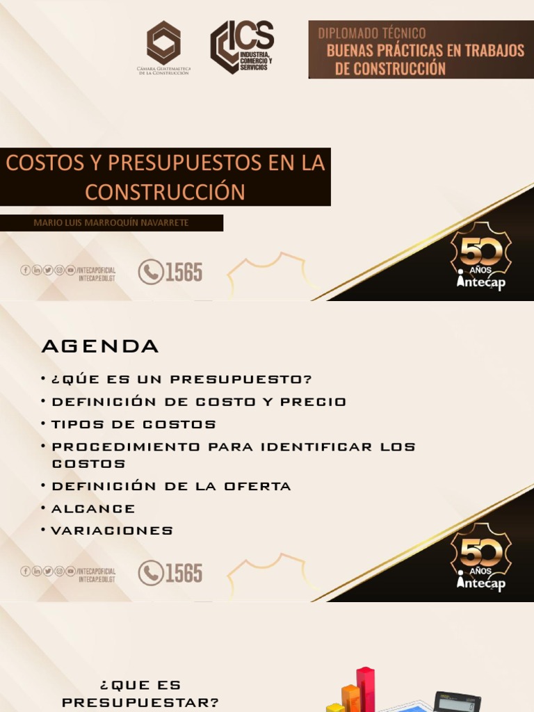 Costos y Presupuestos en Construcción | PDF | Presupuesto | Costo