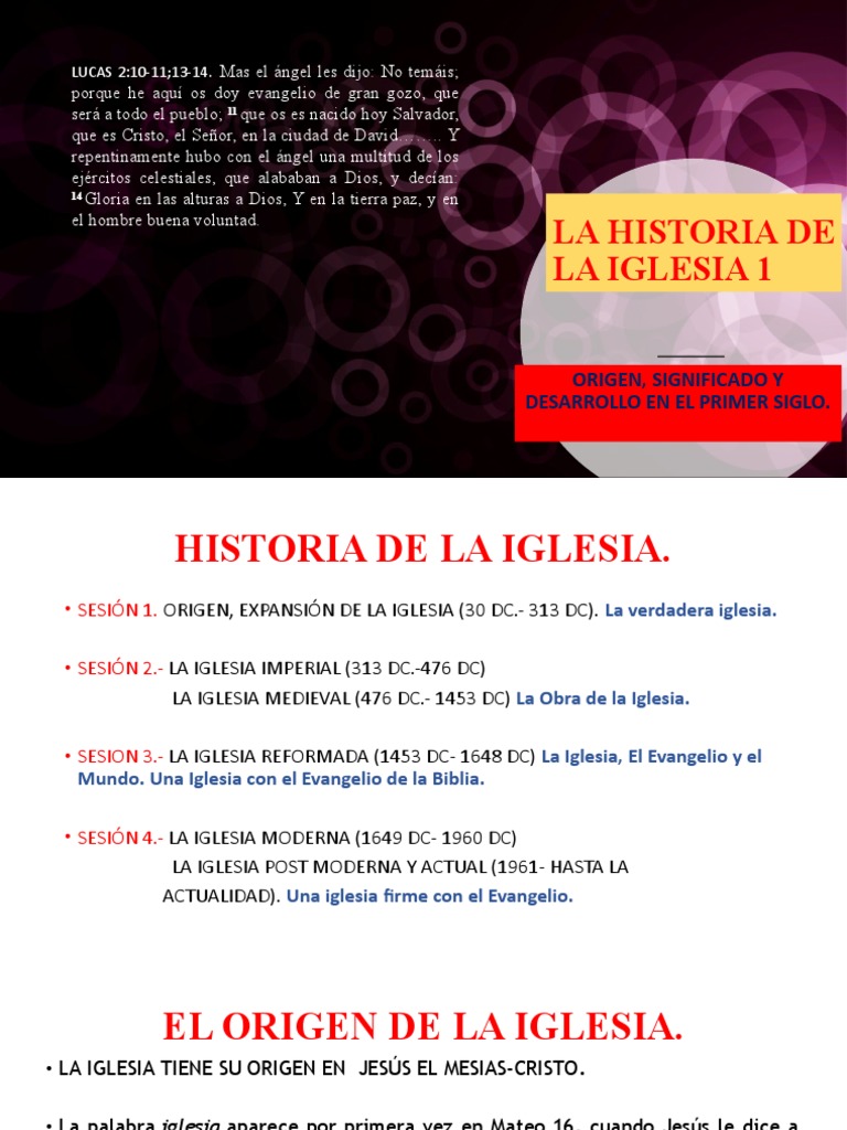 Origen y Desarrollo de la Iglesia Primitiva | PDF