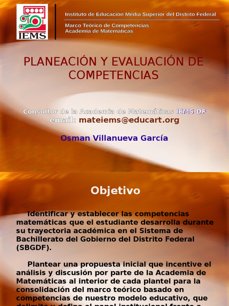 Competencias Matemáticas en El IEMS | PDF | Enseñanza de matemática |  Evaluación