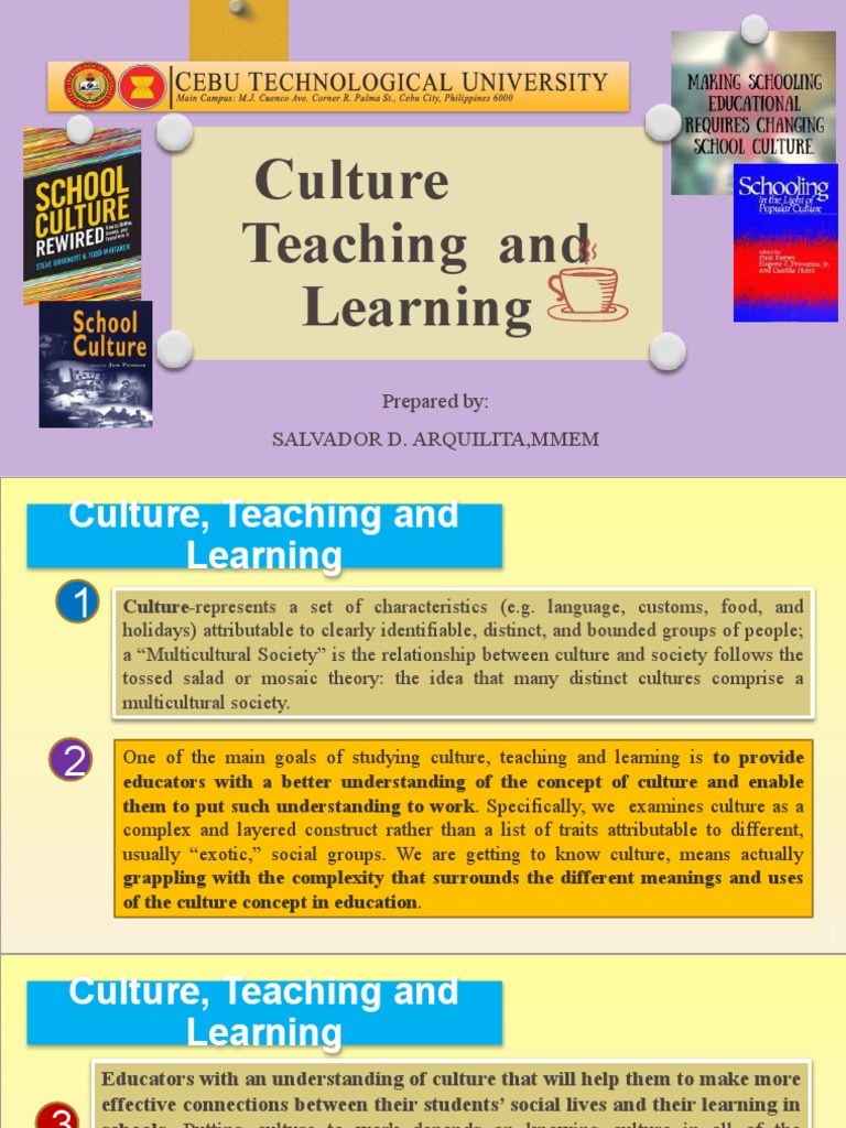 Culture Teaching and Learning | PDF | Teachers | Concept