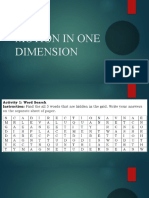 q1 m3 Motion in One Dimension