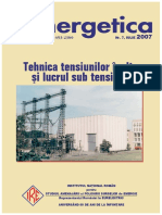 Tehnica Tensiunilor /nalte (I Lucrul Sub Tensiune: ISSN: 1453-2360