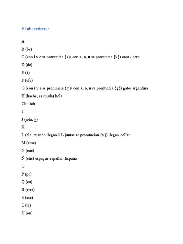 Spanish Class 1 | PDF