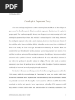 Ontological Essay