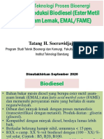 Teknologi Produksi Biodiesel (EMAL - FAME)