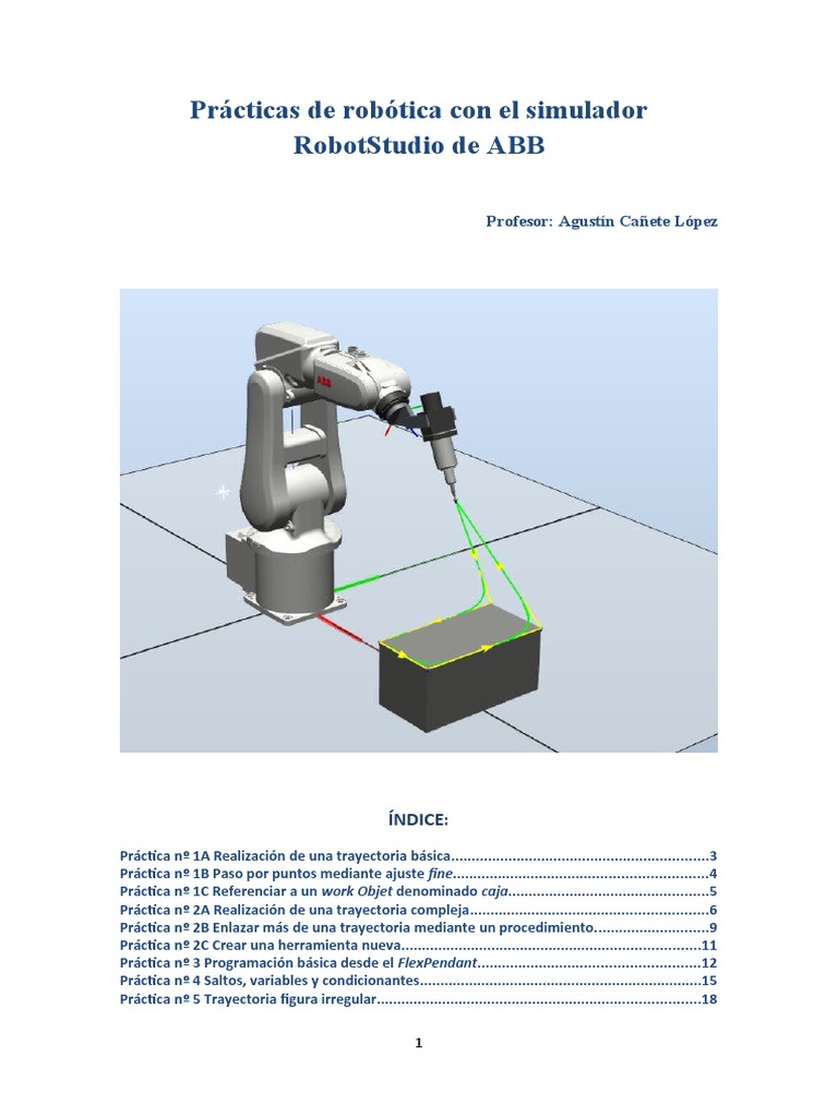 Prácticas de Robótica en RobotStudio | PDF | Unidad Central de ...