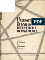 Georgescu Valentin Preemtiunea in Istoria Dreptului Romanesc 1965
