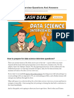 Data Science Interview Q&A