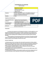 Module 1 - Introduction To Surveying