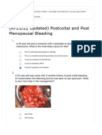 Postcoital and Post-menopausal Bleeding