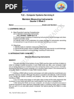 ICT CSS-9 Q3 W3-Maintain-Measuring