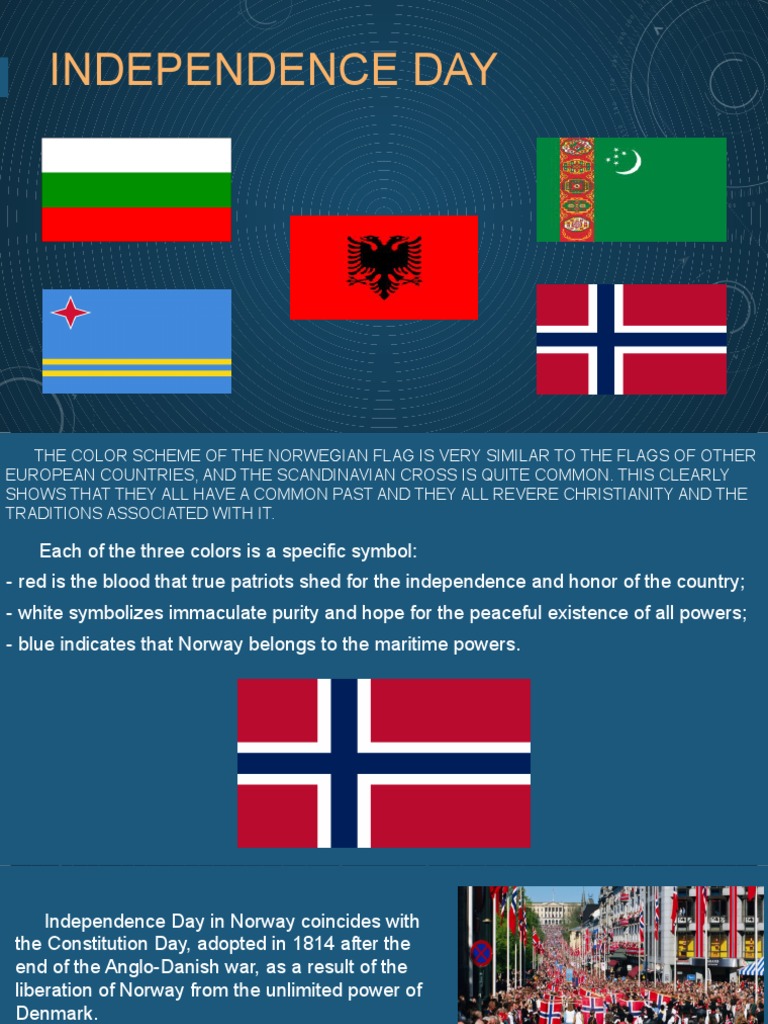 Independence Days of Norway, Bulgaria, Albania, and Turkmenistan | PDF ...