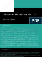 Relazione l. di introduzione alla LIS