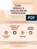 Topik 5 - Kaedah Memulakan Perniagaan