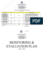 Monitoring and Eval. Plan Glena 2022-2023