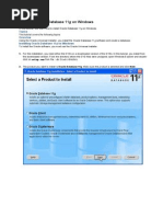 Installing Oracle Database 11g