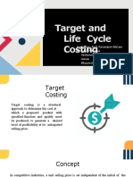 Target and Life Cycle Costing: Instructor: Prof. Paramjeet Ma'am by Tanvi Pathania Yashvendra Aman Bhawesh