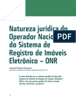 ONR - Natureza Jurídica Do Operador Nacional Do Sistema de Registro de Imóveis Eletrônico - ONR - 2019-0359-0092 - 0097-BDI