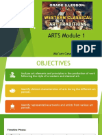 Arts 9 Module 1 Western Classical Art Traditions