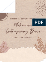 Modern and Comtemporary Dance - Written Report - 12HUMSS