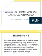 Elastisitas Permintaan Dan Penawaran